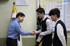 김해철 목포해양경찰서장, 신안해양과학고 격려 방문