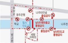 ‘나주천 생태물길’ 조성 교량 2곳 재가설