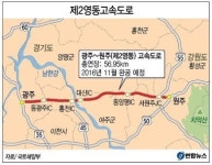 제2영동고속도 광주~원주 11일 개통, 통행료 4천2백원