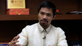 정운천 의원, 파퀴아오 만나 태양광 산업 조언한다