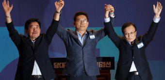 민주 당권주자들 세몰이 본격화...대의원대회 순회·민주묘지 참배