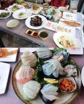 멋진 바다 전망과 신선한 활어회 제공, 강릉 주문진 횟집 아라궁