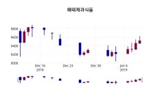 해태제과식품주가 1월 11일 현재 9630원