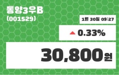 동양3우B 주가증권투자정보 외 증시동향.... 30일  현재 30800원