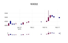 대원강업 주가정보 19일  현재 4990원