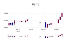 (21일공감마감증시)해성산업 12000원 마감