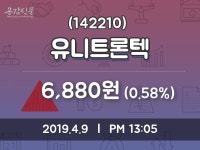 유니트론텍 주가정보 9일  현재 6880원