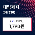 4월 30일   대림제지 종목 그래프