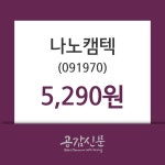나노캠텍 주가증권투자정보 15일  현재 5290원