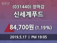 (17일마감정보)신세계푸드 84700원 마감