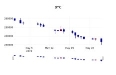 (30일주가마감정보) BYC 주가 235000원으로 장 마감