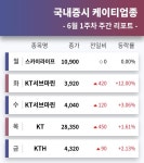 코스피 상장사 케이티그룹사 주도주 스카이라이프, KT서브마린, KT, KTH... 6월 1주차 증시 리포트