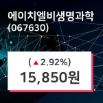 에이치엘비생명과학주가 6월 3일 현재 15850원