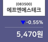 에프엔에스테크 주가및 증권시세  및 주체별 매매동향 4일  현재 5470원