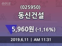 6월 11일   동신건설 및 증권시세