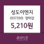 (15일상장기업 장마감정보) 성도이엔지 주가 5210원으로 장 마감