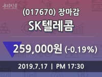 (17일장마감매매동향) SK텔레콤 주가 259000원으로 장 마감