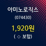 7월 22일   아미노로직스 정보