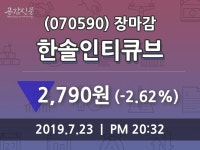 (23일상장기업 장마감정보) 한솔인티큐브 주가 2790원으로 장 마감