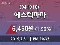 7월 31일   에스텍파마 증권투자정보