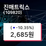 진매트릭스 주가정보 외 주식시황.... 5일  현재 2685원