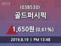 골드퍼시픽 주가증권투자정보 19일 오늘거래가 1650원 거래