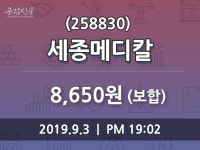 (3일마감정보) 세종메디칼 주가 8650원으로 장 마감