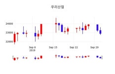 우리산업주가(215360) 10월 2일 오늘 가격 22450원, 증권투자정보