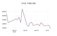 10월 10일 우리로(046970) 정보 2.02% 변동폭 보여..