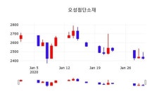 오성첨단소재, 31일 -4.95%변동폭 보여…