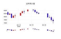 삼목에스폼(018310), 3일 -3.62%변화…