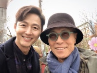 이정진, 허영만과 다정샷 '훈훈' 근황