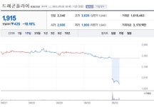 [특징주] 드래곤플라이, 300억원대 유상증자 결정에 급락