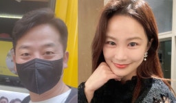 '부친상' 김준호 곁을 끝까지 지킨 연인 김지민은?