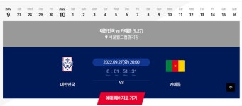 한국vs카메룬, 한국 남자 축구 국가대표 평가전 예매 및 중계 일정은?