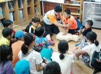 삼도119센터, 늘푸른 지역아동센터서 응급처치 교육