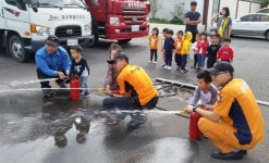 항만119센터, 세움어린이집 어린이 대상 소방안전교육