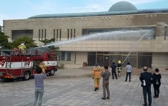항만119센터, 국립제주박물관 가상 화재 진압훈련