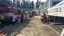 안덕119센터, 요양시설 유관기관 합동 소방훈련