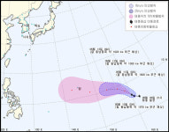 제7호 태풍 '돌핀' 발생...예상 이동경로는?