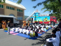 성산119센터, 성산중학교 소방훈련 및 이동안전체험