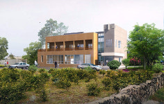 표선면 다목적회관 마무리 공사 박차...8월 준공