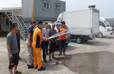 구좌119센터, 세화오일시장 소방훈련 실시