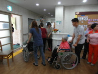 중문동, 중문요양원서 봉사활동 실시
