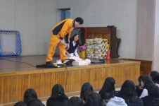 동홍119센터 서귀여자중학교 합동소방훈련실시