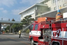 대륜119센터, 서귀포시청 제2청사 합동소방훈련