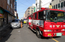 노형119센터, 소방출동로 확보훈련 실시