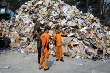 항만119센터, 재활용품 야적장 소방안전교육 실시