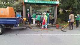 세화1리새마을부녀회 버스승차대 환경정비