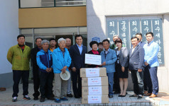 제주권역재활병원, 회수노인회-정혜재활원 선물 전달